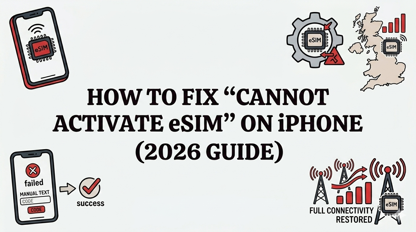 Cannot Activate eSIM on iPhone — Fixes Guide 2026